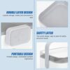 Healvian First Aid Box Empty Travel Case Survival Medicine Storage Box with Handle for Home Outdoor Travel Camping Vehicle