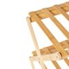 UIELPT Foldable Bamboo Shoe Racks: 3 Tiers for Entryway Multi Tier Shoe Organizer Rack Multifunctional Storage