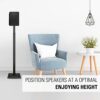 Mounting Dream Speaker Stands Height Adjustable for Satellites up to 5KG, a Pair of Floor Stands