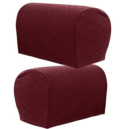 XIEHUZA 1Pair Armrest Chair Covers, Diamond pattern Arm Rest Covers Set Stretch Couch Arm Covers Anti-Slip Washable Sofa Chair Arm Covers Anti-Sc