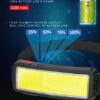 DBSOOSC LED Headlamp Head Light, Head Lamps USB Rechargeable COB Super Bright Lightweight Waterproof Torch - Work Light for Helmet - Car Maintena