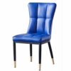 dining chair Kitchen Dining Room Furniture Chairs Dining Chairs Modern Leather High Back Padded Soft Seat Dining Chair Water Proof Leather Side C