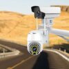Universal Pole Mount Bracket, L-shaped Wall Mount for Camera, Camera Wall Mount for Indoor and Outdoor Security Surveillance Systems