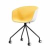 EYHLKM Case for Dining Chair, Study Chair, Fabric, Balcony, Leisure Backrest, Handrail, Metal, for Negotiations (Color : Argento)