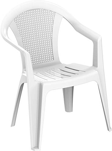 Duramax Bamboo Plastic Armrest, Indoor & Outdoor Chairs – Garden, Patio, Dining, Home & Party, Sturdy & Durable, Weatherproof & Stackable Chairs,
