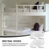 SOLUSTRE 2pcs Furniture Connector Metal Bed Frames Frame Holder Tool Stand Hook on Bed Rails Bed Rail Fittings Headboard Hook Plates Bed Rail Hin