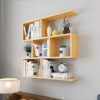 PIBM Wine Stand Wooden Glasses Holder Goblet Shelf Hanging Household Kitchen Bar Storage Display Frame J1031, Primary Color , 80*20cm