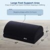 Foot Rest Under Desk Cushion - Adjustable Height 15 cm - Foot Stool - Premium Ergonomic Pad for Extra Leg Support - Breathable Mesh Cover - Non-S