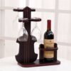 ZYZMH Creative Wine Holder Household Wooden Wine Rack Whisky Champagne Bottle Holder Home Whisky Bottle Shelf