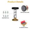 DFsucces Adjustable Threaded Bed Frame Anti-Shake Tool Support for Room Wall,Headboards Prevent Anti-Shake Fixer,Easy Install (30-112mm,2 Pcs)