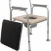 CNAOHGHN Toilet Portable for Elderly People Toilet Stool, Pregnant Women's Bathroom Chair, Bearing Weight 100 kg, Fixed Barrel Chair with Toilet