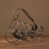 ZYZMH Retro Wine Rack Decoration Light Leaf Portable Wine Rack Wine Cabinet Display Wine Rack