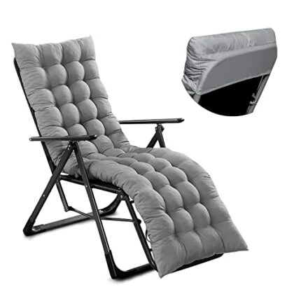 Sour Lemon Sun Lounger Cushions Bench Chair Cushion Sunbed Cushions for Sun Loungers Thick Garden Recliner Chair Replacement Anti-Slip Cushion