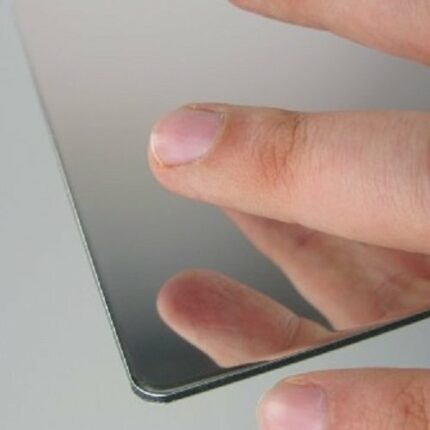 CrestGlass 3mm Silver Mirror Acrylic Perspex with Rounded Smooth Corners 32 SIZES TO CHOOSE (148mm x 105mm / A6)