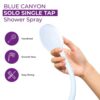 Blue Canyon Vector Double Tap Shower Spray| Bathroom Accessory| Premium Shower Attachment for Bath taps| Push-on-Fitting| Suitable for Round & Ov