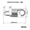 Xiaowenmy 2 Pieces 1100LBS Heavy Duty Spring Hammock Chair Spring Porch Swing Springs Hook Suspension Swing Extension Spring for Boxing Bag (Load