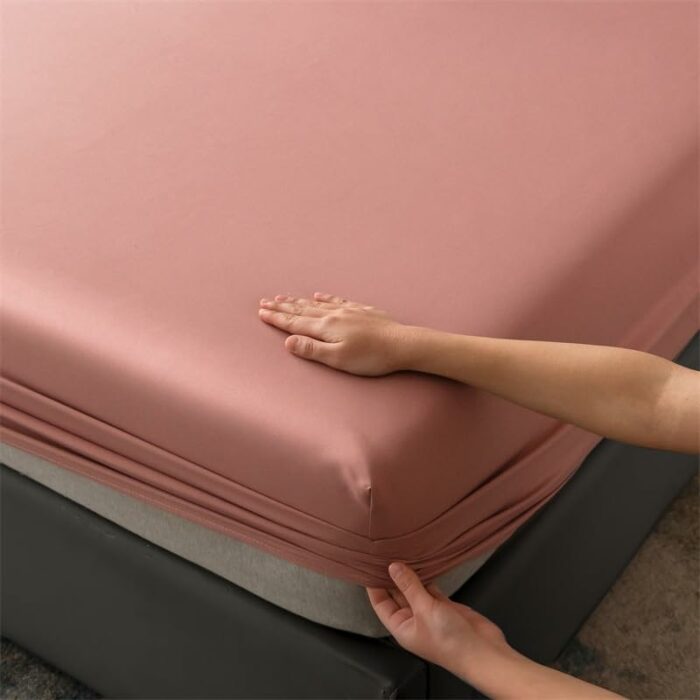 JJZXD Single-layer Washed Cotton bed Cover Single Piece Is Not Easy To Slip Fixed Bed Cover Cloth Mattress Cover (Color : D, Size : 150 * 200cm)