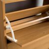 Vida Designs 2 Drawer Shoe Cabinet Cupboard Shoe Storage Organiser Pull Down Wooden Hallway Furniture Unit, Pine
