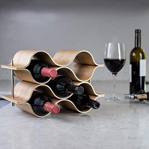 NEOCHY Wine Rack Freestanding for Table, Bar or Counter Modern Minimalist Design