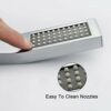 S R SUNRISE SRSH-011 Brass Handheld, L-Style High Pressure, Luxury Hand Shower Head,Silvery-White， Chrome Finish, Small