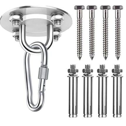 Uouteo 10 Pieces Heavy Bag Hanger Wall Mount Bracket, Ceiling Anchor Punching Bag Mounts Holds up to 450KG Capacity Hammock Hanging Accessories f