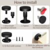4 PCS Headboard Stoppers, Adjustable Bed Frame Anti-Shake Tool, Bedside Antishake Telescopic Support Stabilizer for Room Wall, Beds, Cabinets