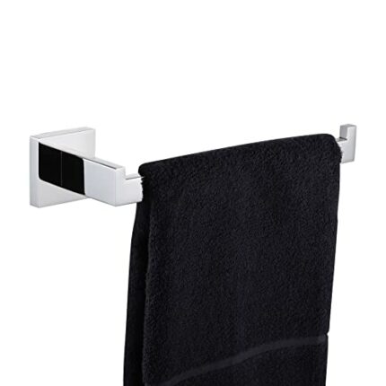 KOKOSIRI Towel Rail Bathroom Towel Bar Stainless Steel Hand Towel Holder Bath Accessories Kitchen Hardware Wall Mount, Polished Chrome, B3003CH