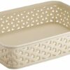 CURVER Basket My Style Office A5 Rattan-opticin Creme, 26 x 20 x 6 cm