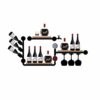 Wine rack Wrought Iron Loft Retro Industrial Wind Wall Wine Rack Wall-mounted Wine Rack Water Pipe Rack Goblet Holder Shelf (size: 120 × 60cm)