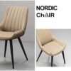 dining chair Office Reception Chairs Business Dining Chairs Set Kitchen Dining Chairs Set of 4 Metal Feet Comfortable Cushions and Backrest Leath