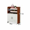 TJLSS Shoe Rack Shelf Console Cabinet Simple Multi-layer Large Capacity Shoe Cabinet Storage Cabinet Wooden Shoes (Color : 3-pack)