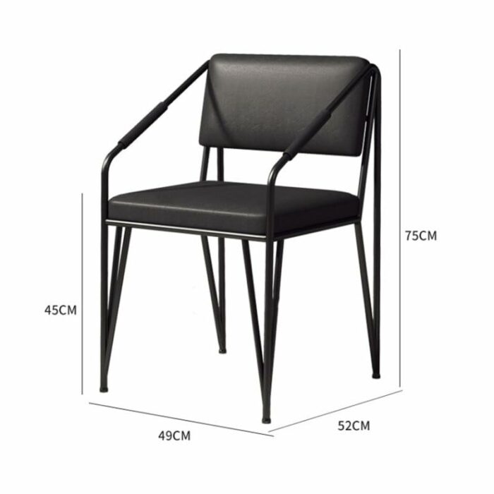 WALNUT Kitchen Dinning Chair Lounge Room Dining Chairs Arm Comfortable House Accessories Living Room Chair