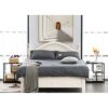 APICIZON Side Table Black, Industrial Coffee End Table, Metal Frame Bedside Table with Storage Compartment, Nightstand for Living room Bedroom an
