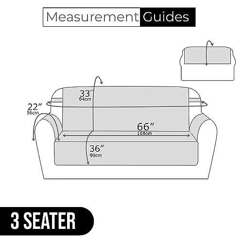 Moonlight Bedding Sofa Cover 3 Seater Reversible Quilted Sofa Covers Adjustable Waterproof Elastic Straps Sofa Covers, Pets & Kids & Sofa Protect