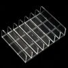 Pmsanzay DVD Storage Box - Clear Acrylic - Stackable DVD and CD Holder, CD Display Rack CD Organizer Stand - Holds up to 14 Standard CD Cases for