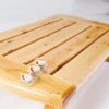 taimowei Heavy Duty Bath Stool Wooden, Shower Stools Solid Foot Stool Bench Antiskid Stable for Bathroom Max 150 Kg 25 * 13 * 6Inch,Household Goo