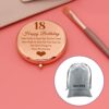 2 Pack 18th Birthday Gift for Girls Compact Makeup Mirror 2x 18 Year Old Birthday Gifts for Daughter Granddaughter Coming of Age Gift for Niece S