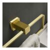 HIGOH Towel Rack Towel Rack Bathroom Towel Holder, Towel Hanger Storage Shelf Towel Rack Rail, Bathroom Accessories, Wall Mounted Brushed Towel R