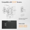 VonHaus TV Wall Bracket for 23-43" Screens, Articulating TV Bracket, Wall Mount with Full Tilt Swivel & Extension, 35kg Capacity, Max VESA: 200x2