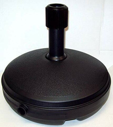 CONCEPT4U® 7L Plastic Black Parasol Base - Umbrella Sunshade Base Holder Garden Furniture