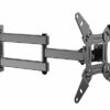 EVERVIEW Full Motion TV Monitor Wall Mount Bracket Articulating Arms Swivel Tilt Extension Rotation for Most 13-42 Inch LED LCD Flat Curved Scree