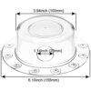 GreeSuit Bathtub Overflow Drain Suction Cover/Plug for Deep Water Baths, Deep Bath Drain Cover Adds Inches of Tub Water for Warmer and Comfortabl