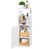 Bathroom Storage Cabinet,Laundry Room Cabinets with 1 Open Compartments and 2 Tier Shelf with Doors, Multifunctional Floor Cabinet for Home Offic