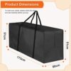 2 Pack Outdoor Cushion Storage Bag Waterproof Garden Rectanglar Furniture Bag Large Patio Storage Bag with Handle and Zipper for Christmas Tree B