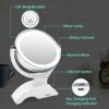 Auxmir 1X / 10X Magnifying Makeup Mirror With Light, Double Sided Rechargeable Mirror with Adjustable Brightness, 360° Rotation Cosmetic Mirror f