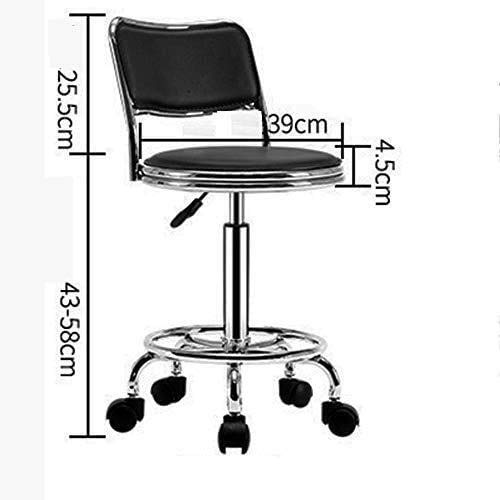Sun Lounger Garden Chairs Foldable Deck Chair Gas Lift Swivel Chair Stool, Bar Chair Stool Adjustable Faux LeatherSalon Stool Working Chair with