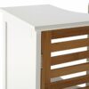 Premier Housewares Bamboo Under Sink Cabinet - White, H60 x W60 x D30cm