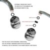 Movable Kitchen Sink Tap Spray Head, 360° Rotatable Anti-Splash Faucet Extender with Hose, Sprayer Head Faucet Sprayer Attachment with 3 Modes fo