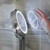 QUANJJ Makeup, Led Extendable Cosmetic Wall Diameter 17.5 Cm