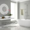 Towel Bar, Bathroom Towel Bar Rail, Wall Mounted Towel Holder Towel Hanger, Stainless Steel Towel Rack for Bathroom Toilet Kitchen Laundry, 45cm